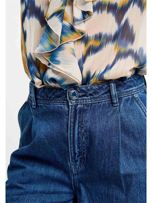 Pantaloni denim a gamba larga PLISE ( TAGLIE FRANCESI ) MORGAN DE TOI | PLISDENIM STONE